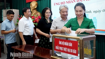 Ninh Bình: Hơn 16,6 tỷ đồng hỗ trợ khắc phục bão số 10