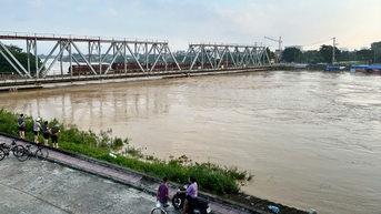 Hôm nay (9/10), lũ trên sông Cầu, sông Thương khả năng đạt đỉnh vào trưa hoặc chiều