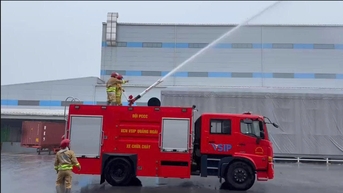Diễn tập ứng phó sự cố hóa chất tại công ty TNHH DN AUTOMOTIVE VINA