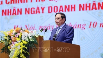 Thủ tướng gặp mặt đại diện doanh nghiệp nhân Ngày doanh nhân Việt Nam