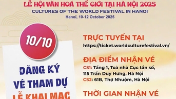 Link đăng ký nhận vé dự Khai mạc Lễ hội Văn hoá Thế giới tại Hà Nội