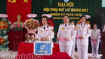 Đại hội Hội Phụ nữ Lữ đoàn 957 nhiệm kỳ 2025 - 2030