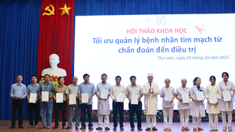 សិក្ខាសាលាវិទ្យាសាស្ត្រ "បង្កើនប្រសិទ្ធភាពការគ្រប់គ្រងអ្នកជំងឺសរសៃឈាមបេះដូងពីការធ្វើរោគវិនិច្ឆ័យរហូតដល់ការព្យាបាល"