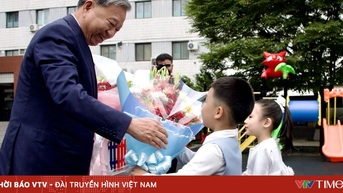 Tổng Bí thư Tô Lâm thăm Trường mẫu giáo Kiêng Sang và lớp học mang tên Bác tại Triều Tiên