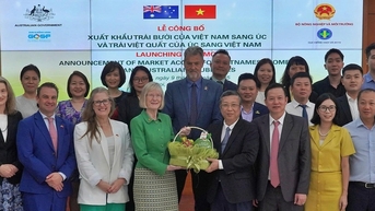 ក្រូចថ្លុងវៀតណាមនាំចេញទៅអូស្ត្រាលីជាលើកដំបូង