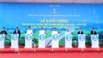 គម្រោងពង្រីកផ្លូវល្បឿនលឿន Yen Bai - Lao Cai ដល់ 4 គន្លងបានចាប់ផ្តើម