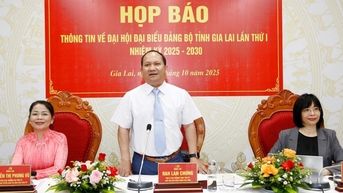 Gia Lai ជូនដំណឹងអំពីសមាជបក្សខេត្តសម្រាប់អាណត្តិ 2025-2030
