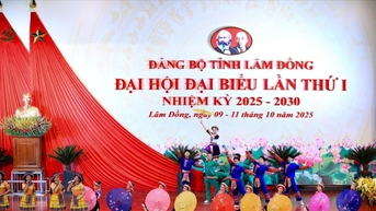 498 đại biểu tham dự Đại hội Đảng bộ tỉnh Lâm Đồng lần thứ I