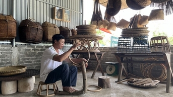 Tri thức dân gian đan mây, tre của người Thái ở Điện Biên là di sản quốc gia