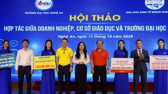 Hội thảo hợp tác giữa doanh nghiệp và cơ sở giáo dục tại Nghệ An