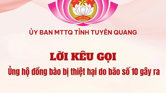 Lời kêu gọi ủng hộ đồng bào bị thiệt hại do bão số 10 gây ra