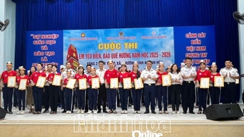 100 học sinh THCS tham gia vòng 2 (cụm 1) cuộc thi “Em yêu biển, đảo quê hương”