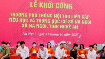 Tổng Bí thư Tô Lâm dự Lễ khởi công xây dựng Trường Phổ thông nội trú liên cấp TH và THCS Na Ngoi