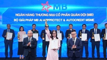 MB nhận giải thưởng Chuyển đổi số Việt Nam 2025 với bộ giải pháp công nghệ tiên phong