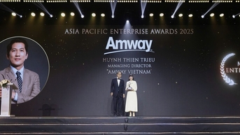 Tổng Giám đốc Amway Việt Nam nhận giải thưởng Doanh nhân xuất sắc Châu Á 2025