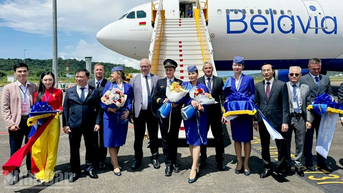An Giang: Đón chuyến bay đầu tiên từ Belarus đến Phú Quốc