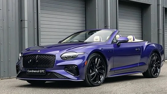 សូមមើល Bentley Continental GTC Speed ​​"បានរស់ឡើងវិញ" ជាពណ៌ស្វាយ Violette