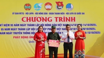 Xã Quốc Oai tổ chức nhiều hoạt động nhân kỷ niệm 95 năm thành lập Hội Nông dân, Hội Liên hiệp phụ nữ