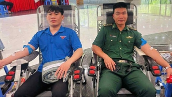 Lan toả phong trào hiến máu tình nguyện trong bộ đội biên phòng