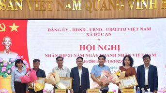 Doanh nhân xã Đức An đóng góp gần 125 triệu đồng cho an sinh xã hội