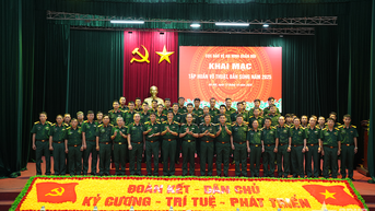 Cục Bảo vệ An ninh Quân đội khai mạc tập huấn võ thuật, bắn súng năm 2025