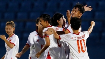 U17 nữ Việt Nam thắng "5 sao" trước Guam tại vòng loại châu Á