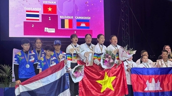 Vượt qua Thái Lan, bi sắt nữ Việt Nam lần thứ hai liên tiếp vô địch thế giới