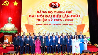 Đoàn đại biểu Đảng bộ Tổng công ty Hàng hải Việt Nam dự Đại hội đại biểu Đảng bộ Chính phủ lần thứ I, nhiệm kỳ 2025–2030