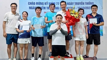 Chi bộ Vụ Địa bàn V giao lưu thể thao chào mừng Kỷ niệm 77 năm Ngày truyền thống Ngành Kiểm tra Đảng