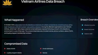 Vietnam Airlines និយាយអំពីឧប្បត្តិហេតុសុវត្ថិភាពទិន្នន័យ