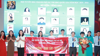 ទីក្រុងហាណូយបើកក្រុមចំនួន 13 ចូលរួមប្រកួតប្រជែងសិស្សពូកែថ្នាក់ជាតិ