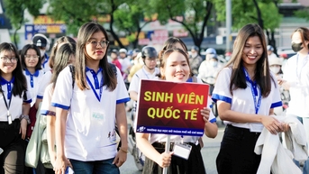 Gần 100 sinh viên quốc tế học chính quy tại Trường đại học Mở TP.HCM