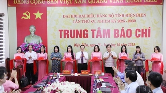 បើកមជ្ឈមណ្ឌលសារព័ត៌មានបម្រើមហាសន្និបាតលើកទី ១៥ របស់គណៈកម្មាធិការបក្សខេត្ត Dien Bien អាណត្តិ ២០២៥ - ២០៣០