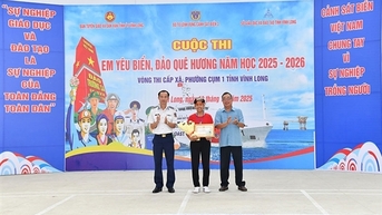 Hơn 10 nghìn học sinh ở Vĩnh Long tham gia cuộc thi “Em yêu biển đảo quê hương”