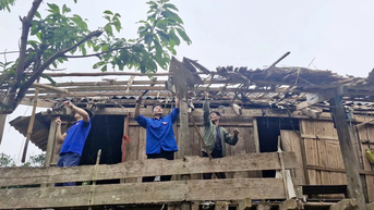 សញ្ញារបស់យុវជនក្នុងចលនាលុបបំបាត់ផ្ទះបណ្តោះអាសន្ន និងខូច
