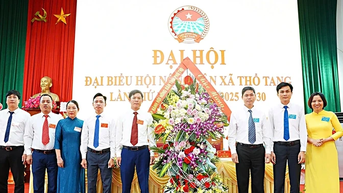Đại hội Đại biểu Hội Nông dân xã Thổ Tang lần thứ I, nhiệm kỳ 2025–2030