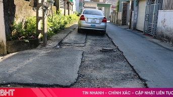 Thi công ì ạch, nhiều hạng mục Tiểu dự án cải thiện cơ sở hạ tầng đô thị Thạch Hà dang dở
