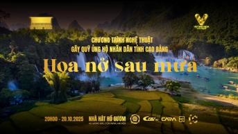 កម្មវិធីសិល្បៈ "ផ្ការីកក្រោយភ្លៀង" រៃអង្គាសថវិកាជួយប្រជាជននៅតំបន់រងគ្រោះដោយទឹកជំនន់នៃខេត្ត Cao Bang