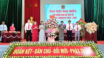 សមាគមកសិករឃុំ Quang Thien និង Yen Tu រៀបចំមហាសន្និបាតប្រតិភូលើកទី ១ អាណត្តិ ២០២៥-២០៣០