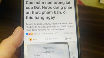 Hà Nội: Bếp ăn trường tiểu học bị tố nhập thịt ôi, trứng hỏng
