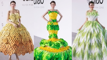 Bánh dân gian Nam Bộ lên sàn diễn thời trang