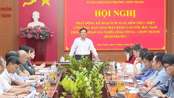 Chon Thanh: 고속도로 사업 부지 인계를 위한 90일 밤낮 작업 시작