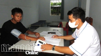 Xã Vạn Ninh tổ chức sơ tuyển sức khỏe nghĩa vụ quân sự năm 2026