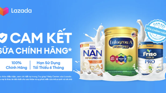 Lazada ជាមួយនឹងការប្តេជ្ញាចិត្តទឹកដោះគោពិតប្រាកដ
