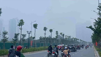 Không khí lạnh về sớm, Hà Nội xuất hiện sương mù