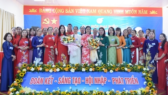 Hội Liên hiệp Phụ nữ phường Võ Cường đề ra 6 nhóm chỉ tiêu chủ yếu trong nhiệm kỳ mới