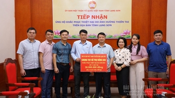 Báo và Đài Phát thanh Truyền hình Lạng Sơn ủng hộ Nhân dân bị thiệt hại do bão lũ