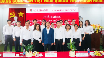 Phó Tổng Giám đốc Agribank Lê Hồng Phúc thăm và làm việc tại Agribank Chi nhánh Phú Quốc