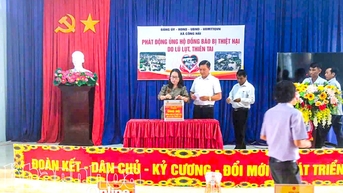ឃុំ Cong Hai ប្រមូលថវិកាបានជាង ៨៤លានដុង ដើម្បីជួយដល់ប្រជាជនដែលរងគ្រោះដោយទឹកជំនន់ និងគ្រោះធម្មជាតិ។