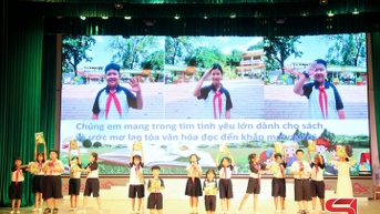 Khai mạc Liên hoan học sinh tuyên truyền phát triển văn hóa đọc và giới thiệu sách năm 2025